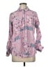 Foxcroft 100% Cotton Paisley Pink Long Sleeve Blouse Size 8 - photo 1
