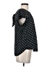NY Invasion Polka Dots Black Short Sleeve Blouse Size M - photo 4