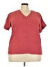 Spin 100% Polyester Red Short Sleeve Blouse Size 3X (estimated) - photo 1