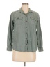 Eddie Bauer Tweed Green Long Sleeve Button-Down Shirt Size M (petite) - photo 1