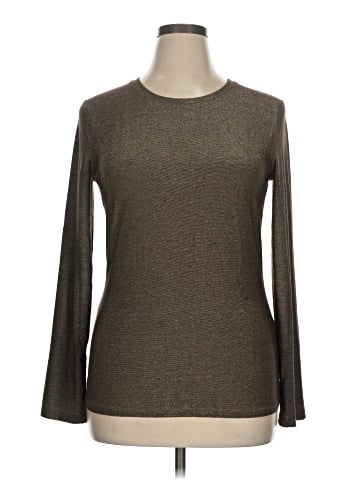 Three Dots Long Sleeve Top (view 1)