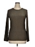 Three Dots Brown Long Sleeve Top Size XL - photo 1
