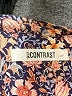 Self Contrast Floral Brown Short Sleeve Blouse Size L - photo 7