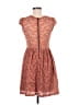 Mystic 100% Polyester Paisley Brown Casual Dress Size M - photo 2