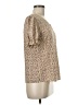 Shein Tan Short Sleeve Blouse Size M - photo 4