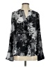 Calvin Klein Gray Long Sleeve Blouse Size 2 - photo 1