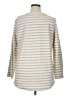 Per Se Sport 100% Cotton Stripes Ivory Pullover Sweater Size 1X - photo 2