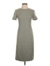 Deco Solid Gray Casual Dress Size S - photo 1