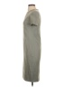 Deco Solid Gray Casual Dress Size S - photo 5