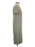 Deco Solid Gray Casual Dress Size S - photo 4