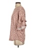 P & Rose Brown Pink Short Sleeve Blouse Size S - photo 5