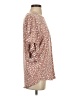 P & Rose Brown Pink Short Sleeve Blouse Size S - photo 4