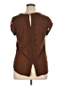 Daniel Rainn 100% Rayon Brown Short Sleeve Blouse Size XL (petite) - photo 2