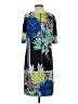 Eliza J Print Blue Casual Dress Size 4 - photo 2