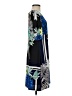 Eliza J Print Blue Casual Dress Size 4 - photo 4