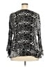 PIANO 100% Polyester Animal Print Black Long Sleeve Blouse Size 3X - photo 2