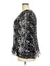PIANO 100% Polyester Animal Print Black Long Sleeve Blouse Size 3X - photo 5