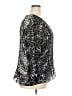 PIANO 100% Polyester Animal Print Black Long Sleeve Blouse Size 3X - photo 4