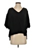 Studio M 100% Viscose Black Short Sleeve Blouse Size XS - photo 1