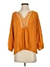 Dolan 100% Polyester Orange 3/4 Sleeve Blouse Size 0 - photo 1
