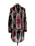 Thakoon 100% Polyester Burgundy Black Casual Dress Size 10 - photo 2