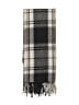 Nine West Plaid Gray Black Scarf One size - photo 2