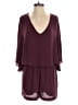 BCBGMAXAZRIA 100% Polyester Solid Burgundy Romper Size S - photo 1