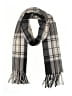 Nine West Plaid Gray Black Scarf One size - photo 1