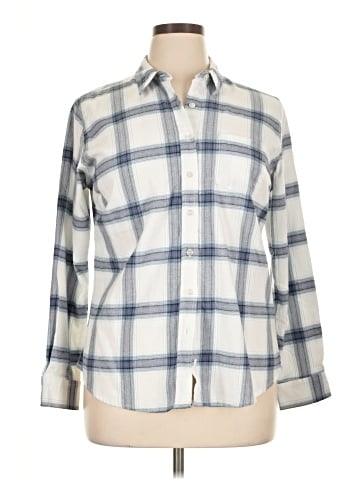Weatherproof Long Sleeve Button-Down Shirt (view 1)