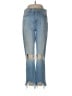 L'Agence 100% Polyester Hearts Blue Jeans Size 28 waist - photo 1