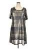 Espresso Metallic Silver Casual Dress Size 2X - photo 1