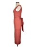 Shein Solid Orange Cocktail Dress Size 4 - photo 5