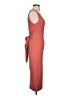Shein Solid Orange Cocktail Dress Size 4 - photo 4