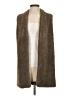 Hinge 100% Polyester Brown Cardigan Size S - photo 1