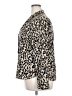Halogen 100% Polyester Animal Print Ivory Long Sleeve Blouse Size XXL - photo 5