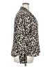 Halogen 100% Polyester Animal Print Ivory Long Sleeve Blouse Size XXL - photo 4