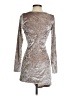 Emerald Sundae Metallic Silver Cocktail Dress Size S - photo 2