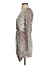 Emerald Sundae Metallic Silver Cocktail Dress Size S - photo 5