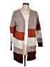 Unbranded Color Block Brown Tan Cardigan Size L - photo 1