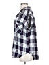Jachs Girlfriend Plaid Blue Short Sleeve Blouse Size S - photo 5