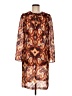 Tory Burch Print Brown Cocktail Dress Size 6 - photo 1