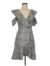 JOA Plaid Gray Cocktail Dress Size M - photo 1