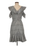 JOA Plaid Gray Cocktail Dress Size M - photo 2