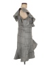JOA Plaid Gray Cocktail Dress Size M - photo 4