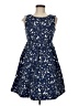 Zara Basic Print Blue Casual Dress Size M - photo 1