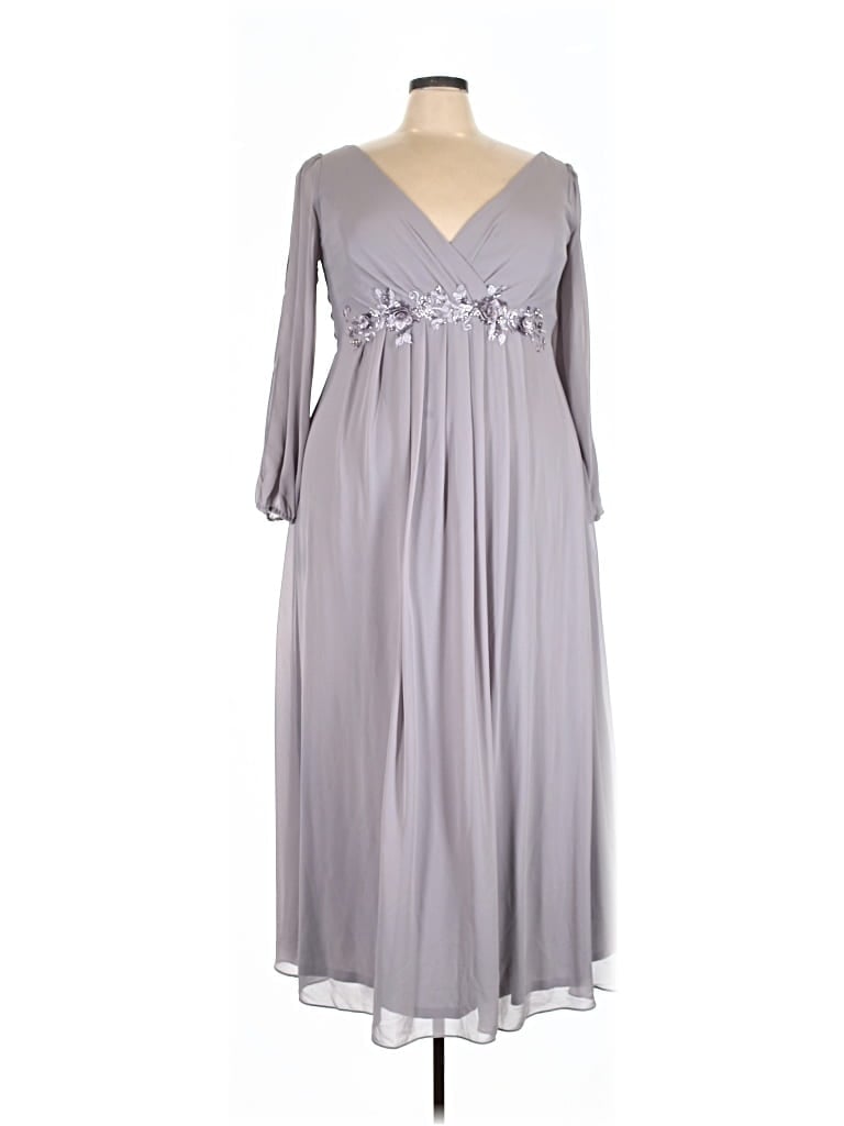 Pre-owned Ever-pretty Cocktail Dress In Gray