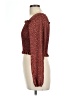 Shein 100% Polyester Burgundy Long Sleeve Blouse Size L - photo 5