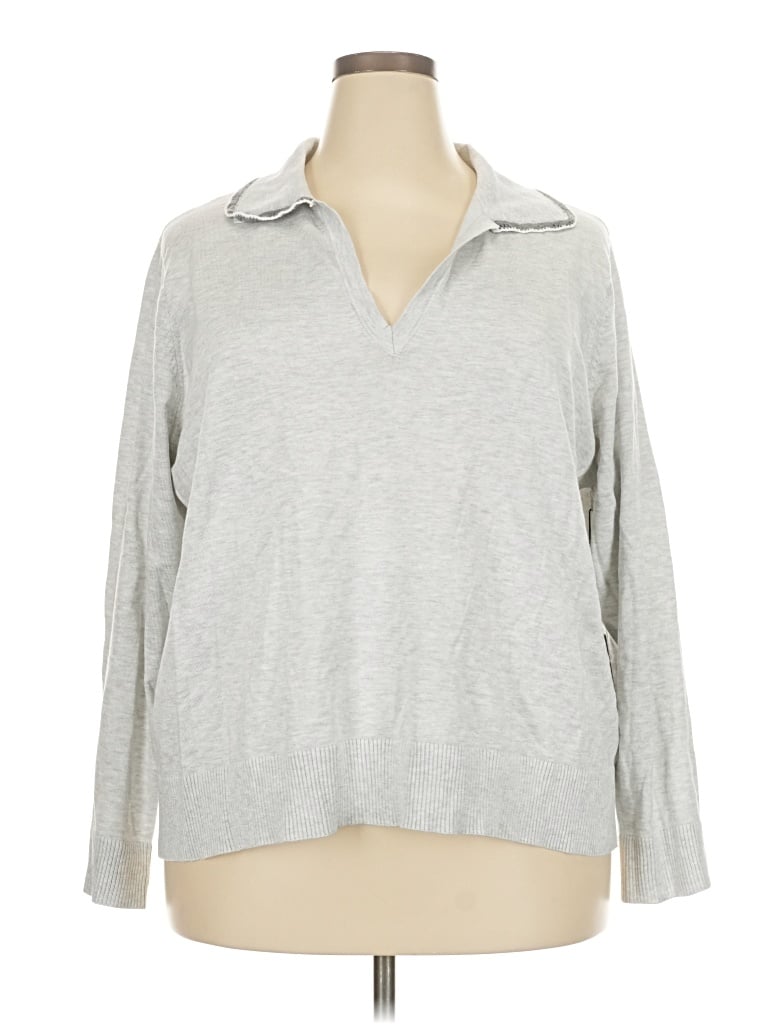 Cyrus Pullover Sweater In Silver