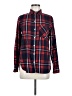 Old Navy 100% Cotton Plaid Red Long Sleeve Button-Down Shirt Size M - photo 1