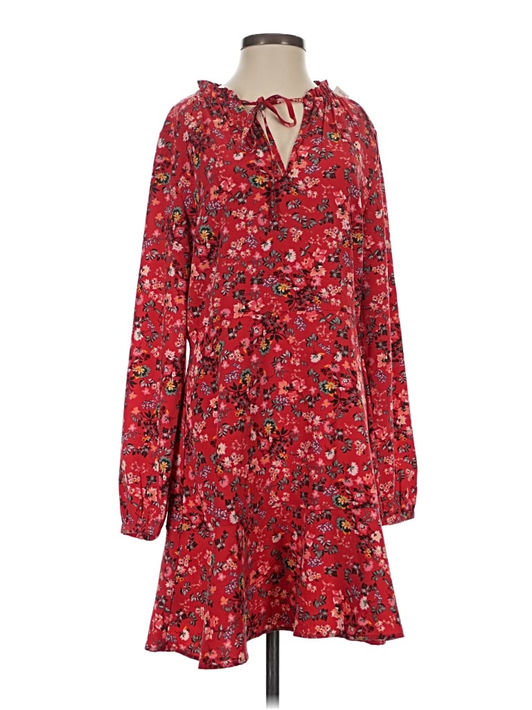 Ann Taylor Loft Casual Dress In Red